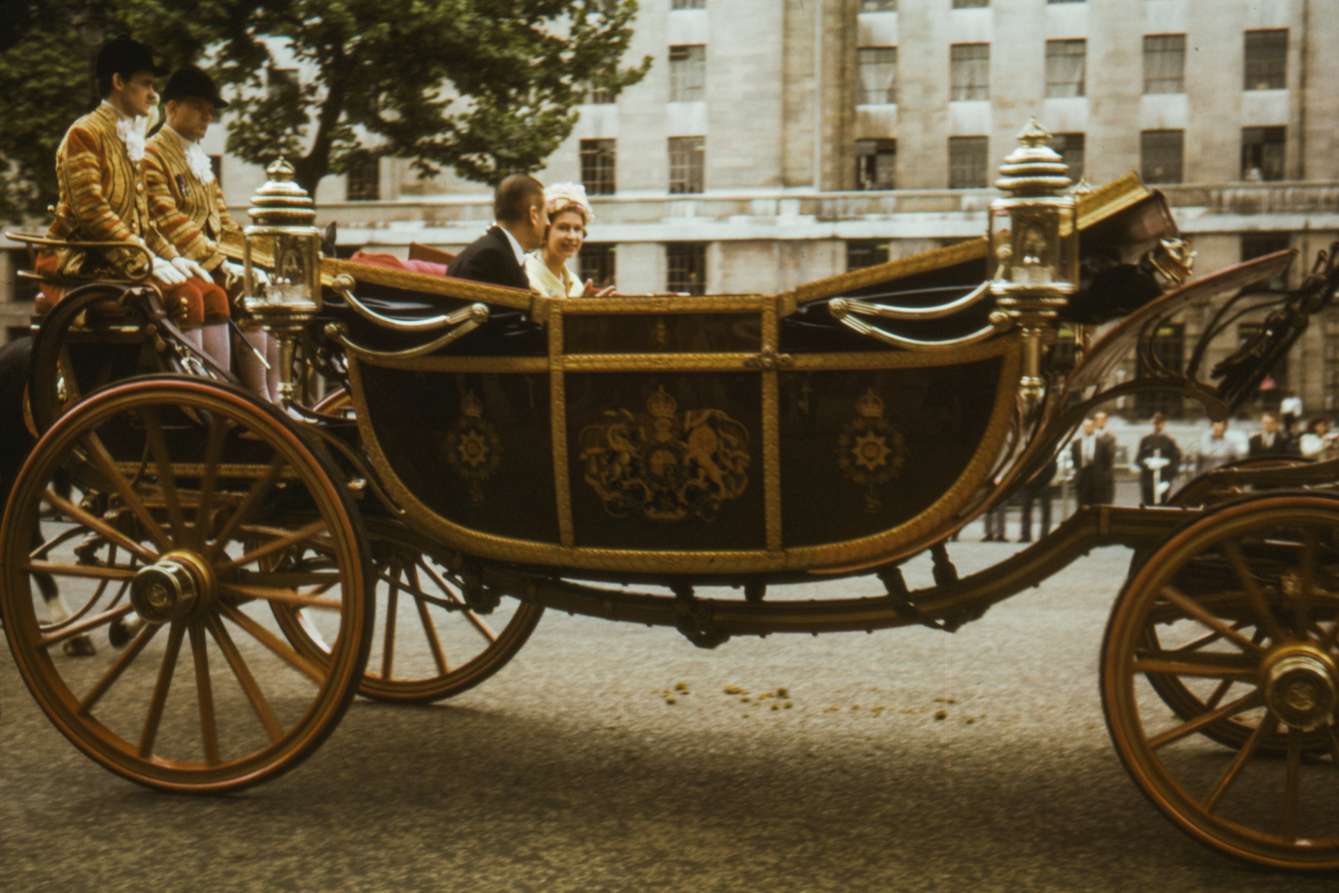 The Queen in a carriage