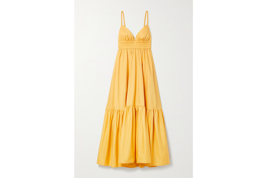 A.L.C. Rhodes cutout cotton-blend twill maxi dress