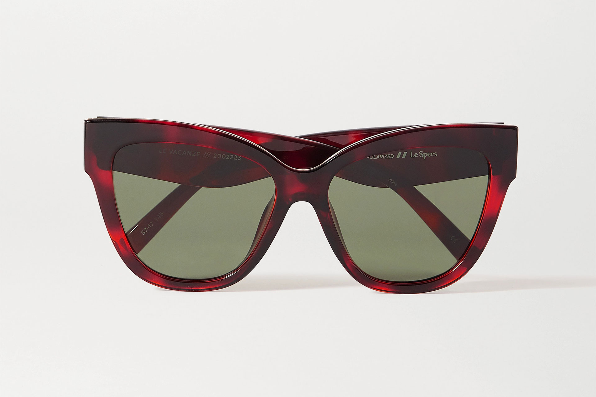 Le Specs Le Vacanze oversized cat-eye tortoiseshell acetate sunglasses