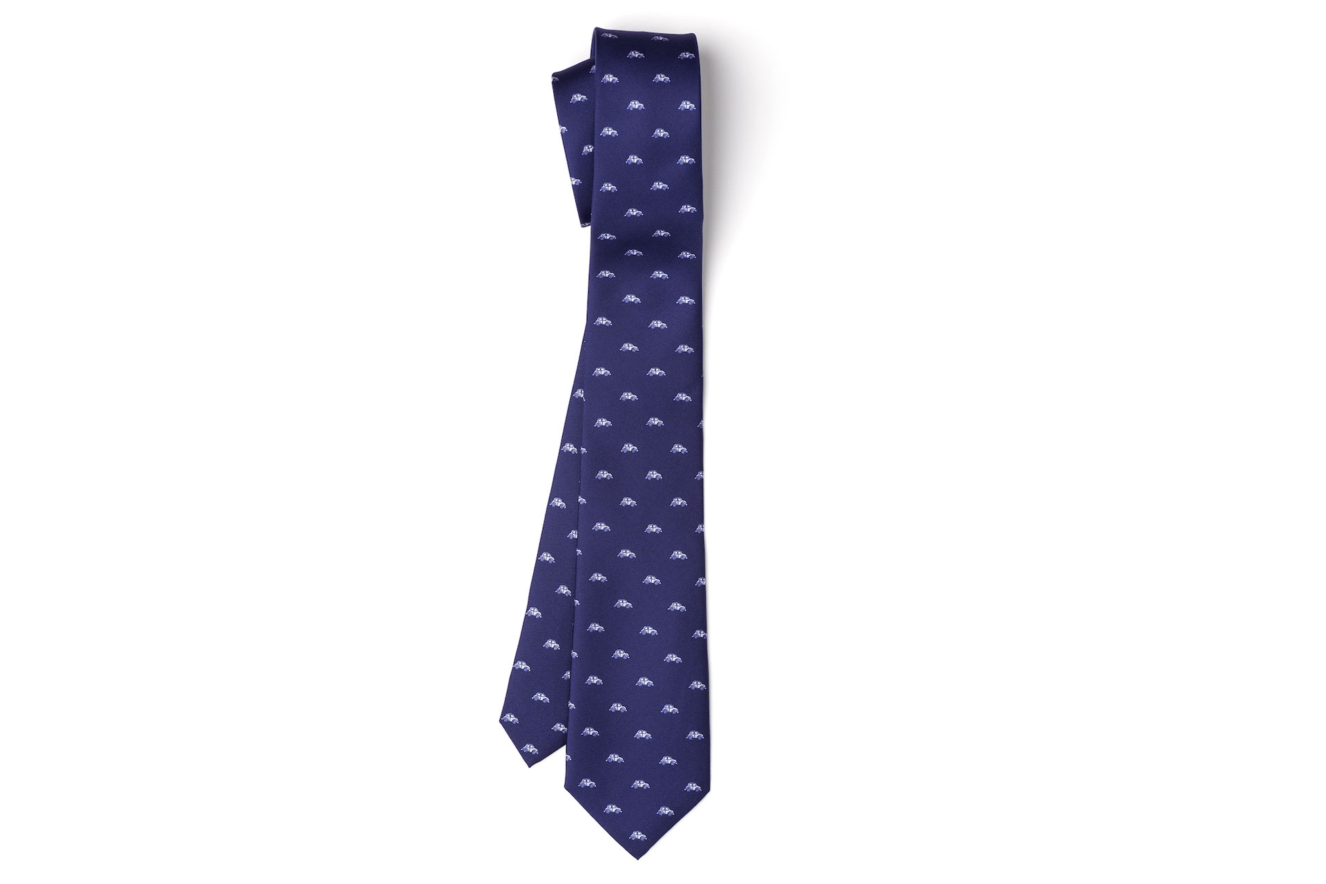 Church’s Beetle Print Tie Printed Silk Twill Navy