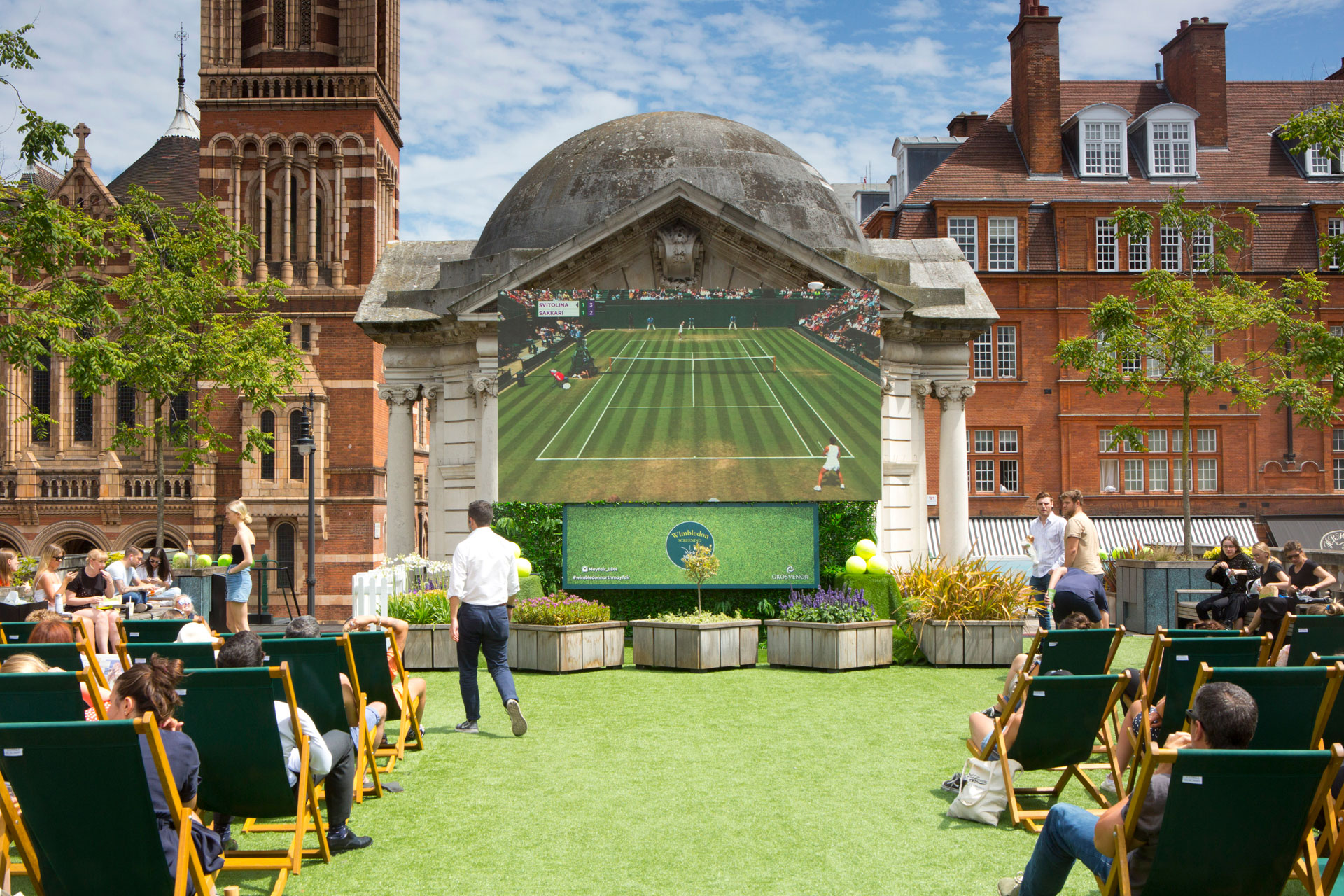 watch wimbledon outside