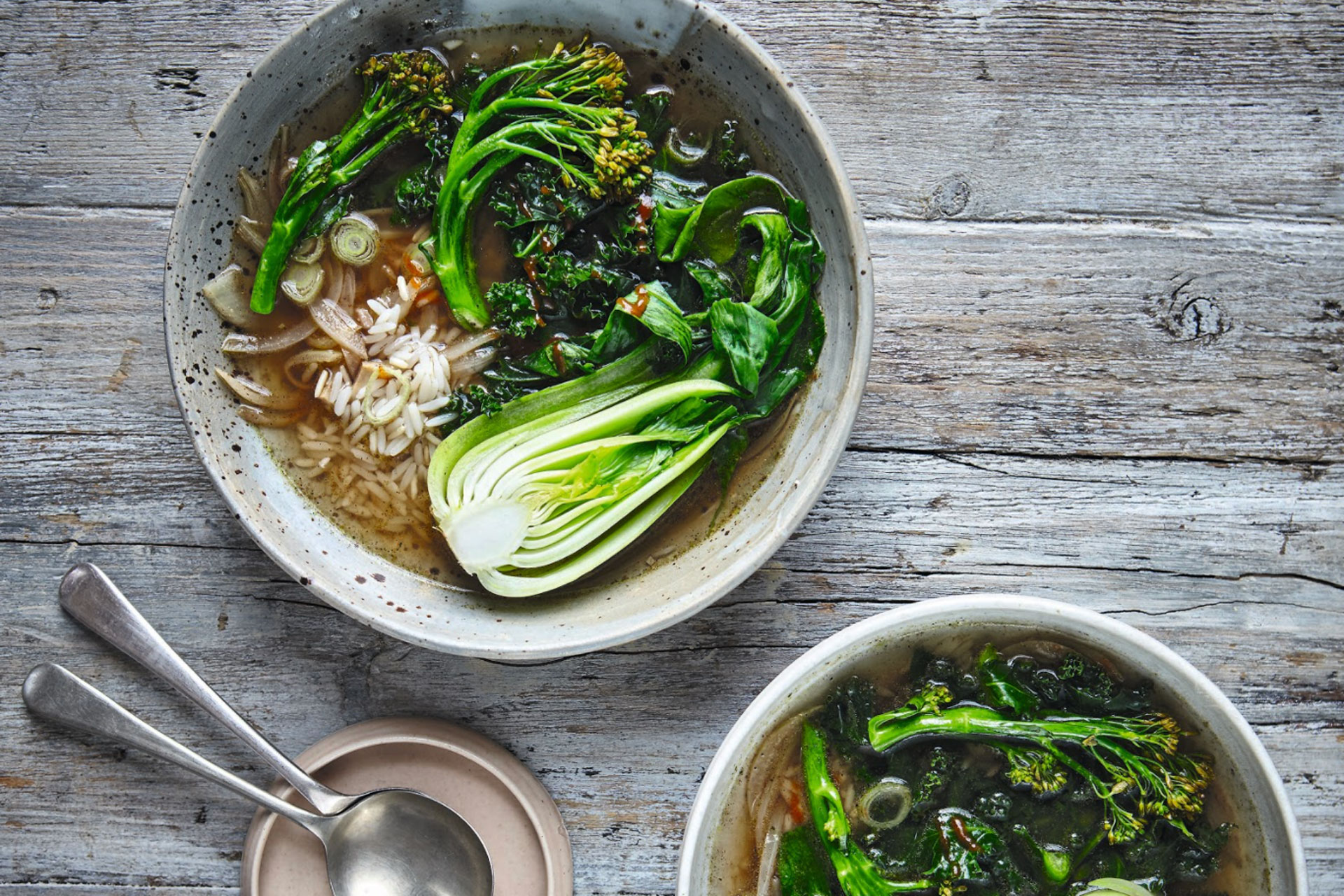 Pak choi broth