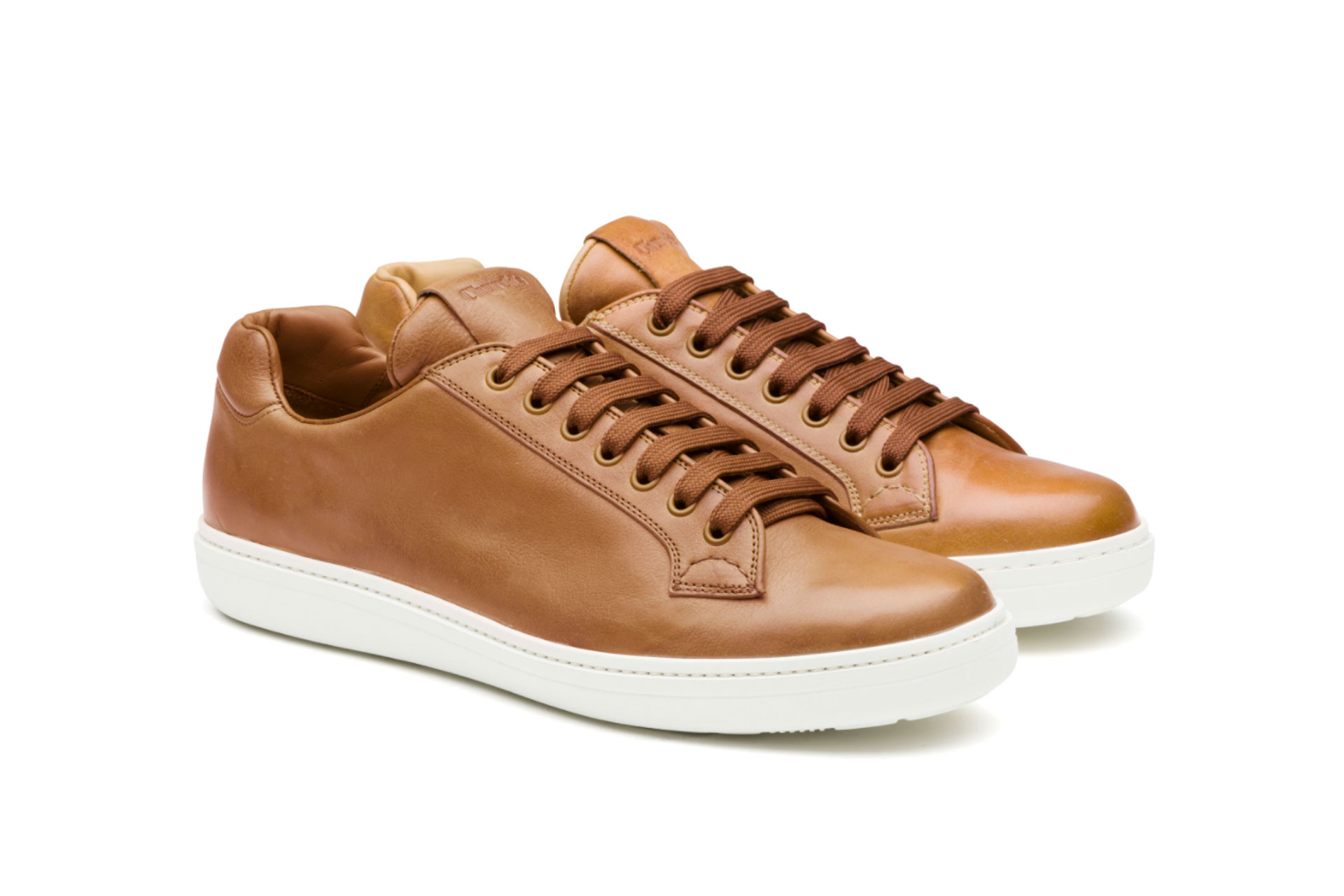 Church’s Boland Plus 2 Vintage Calf Leather Classic Sneaker Natural