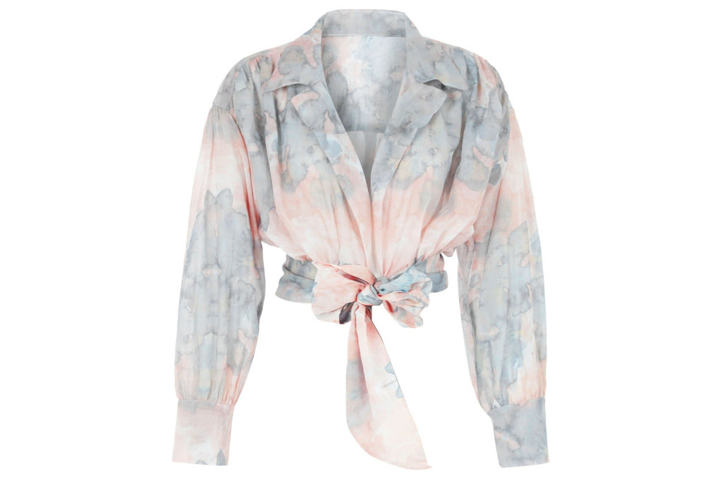 Tie-waist beach shirt