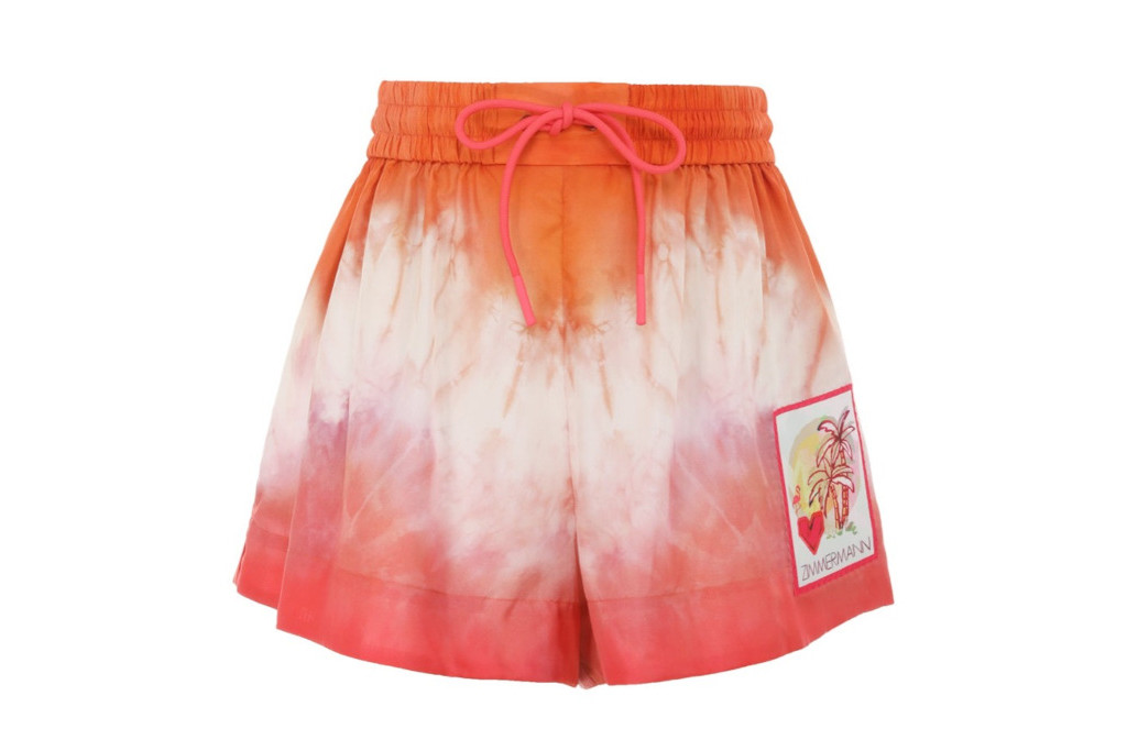 Red, orange and white shorts
