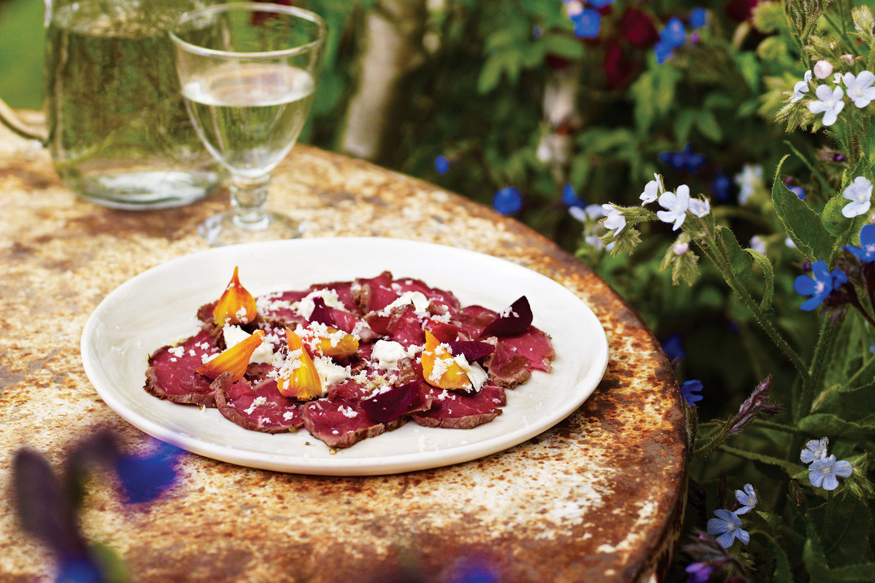 Recipe: Beef Carpaccio With Heritage Beetroots, Horseradish And Crème Fraîche