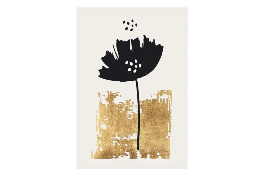 Black Poppy Poster Desenio