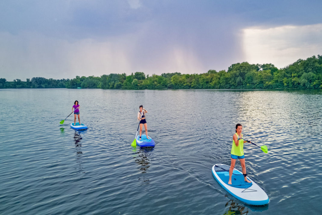 Stand up paddleboarding