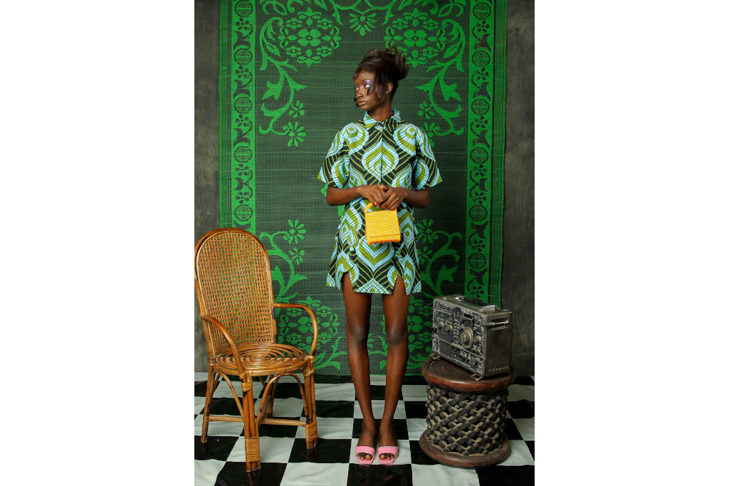 Autumn Brands - Lisa Folawiyo - female model in green dress