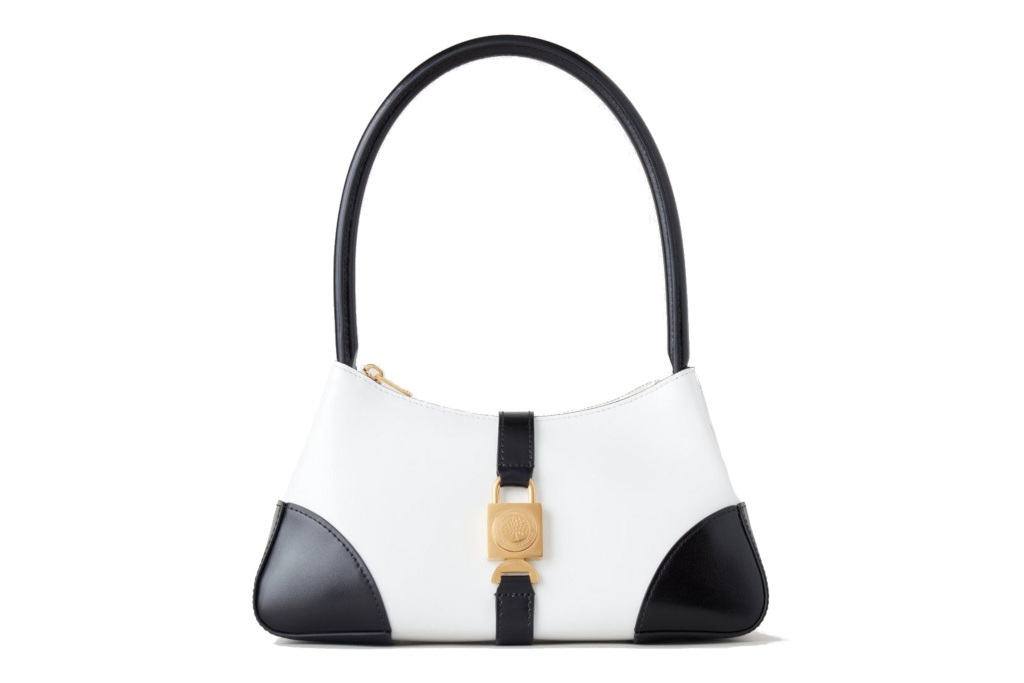 Black and white handbag