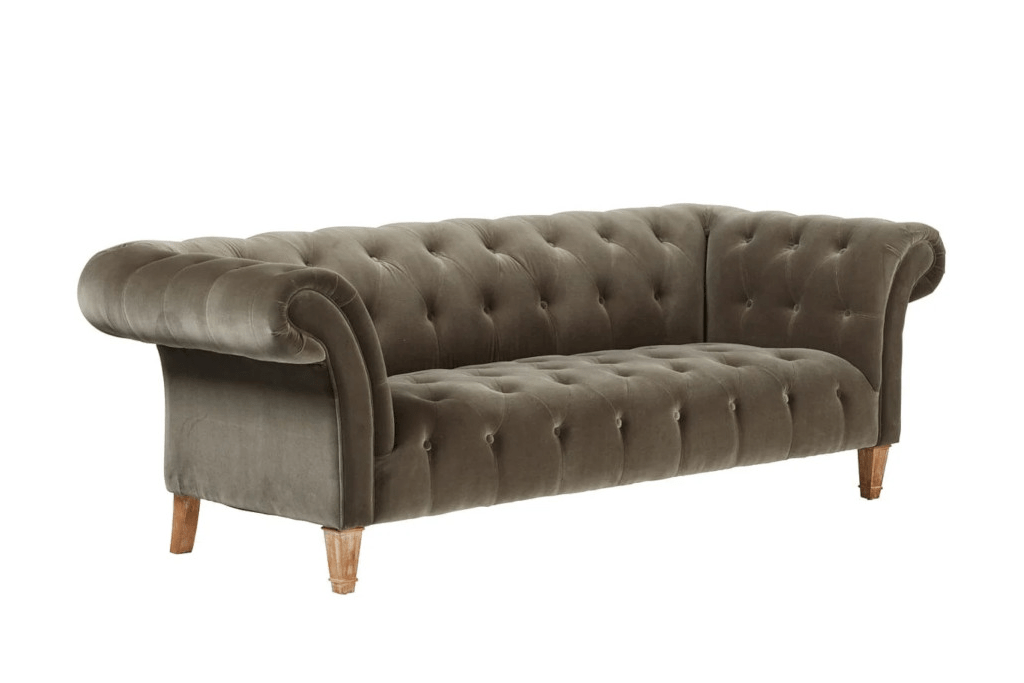 Gossip Girl Interior Inspiration - OKA Cresselly 3-Seater Sofa in Truffle