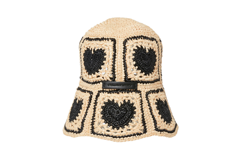 Heart patchwork straw hat
