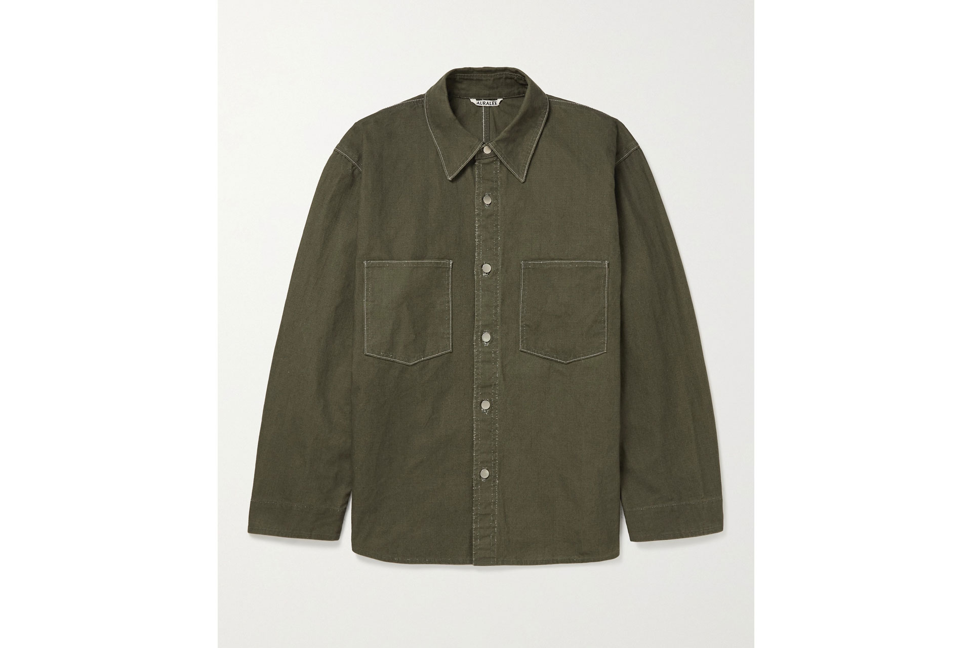 Auralee Organic Cotton-Canvas Jacket
