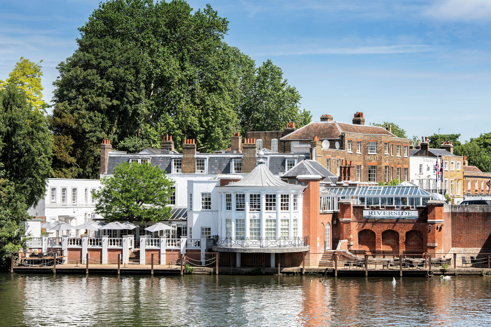 River view of The Mitre Hampton Court