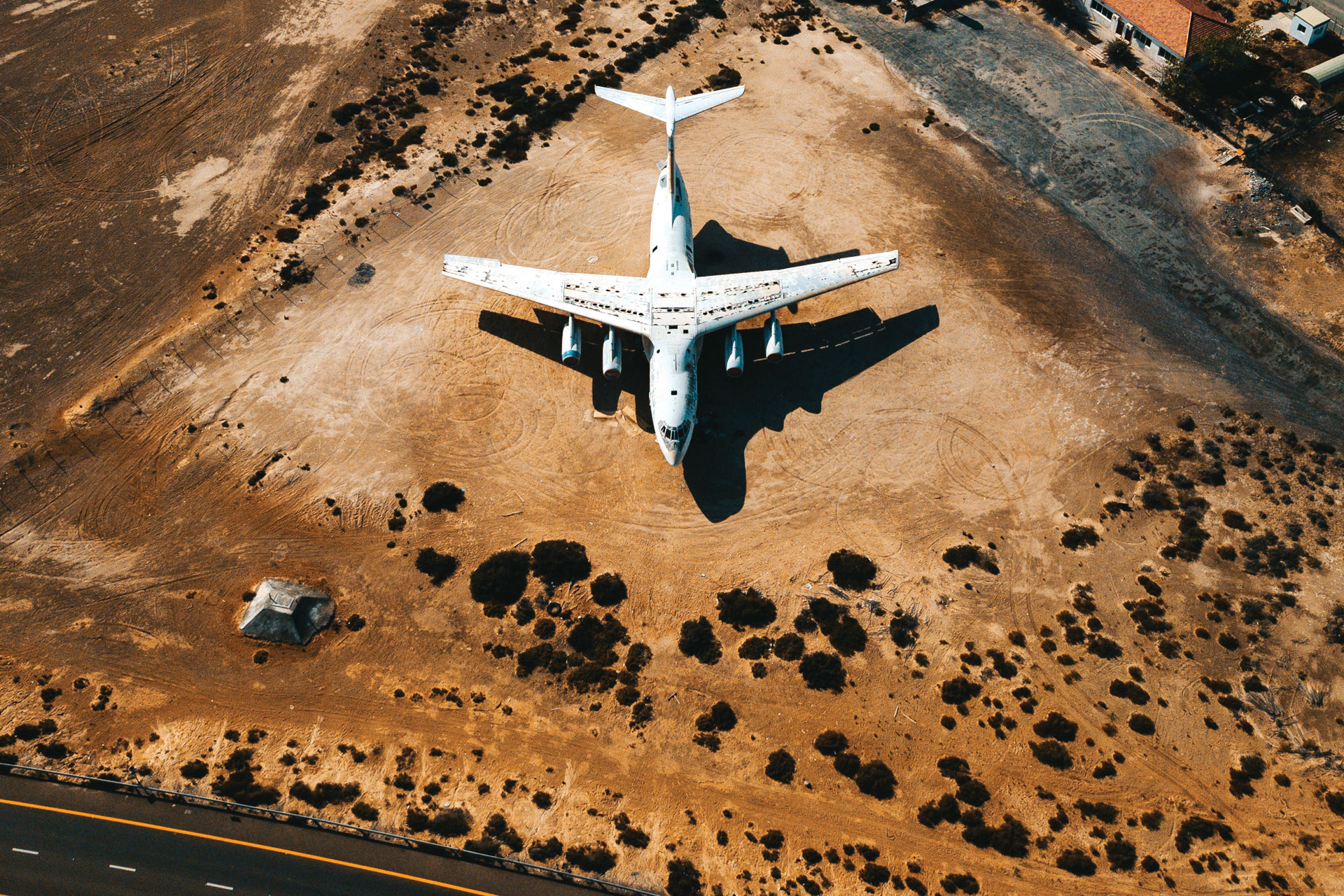 Plane on a runway