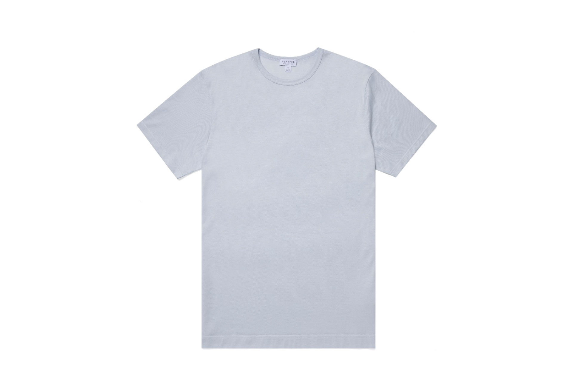 Sunspel Men's Classic Cotton T-Shirt in Powder Blue