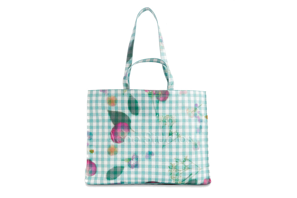 Floral gingham bag