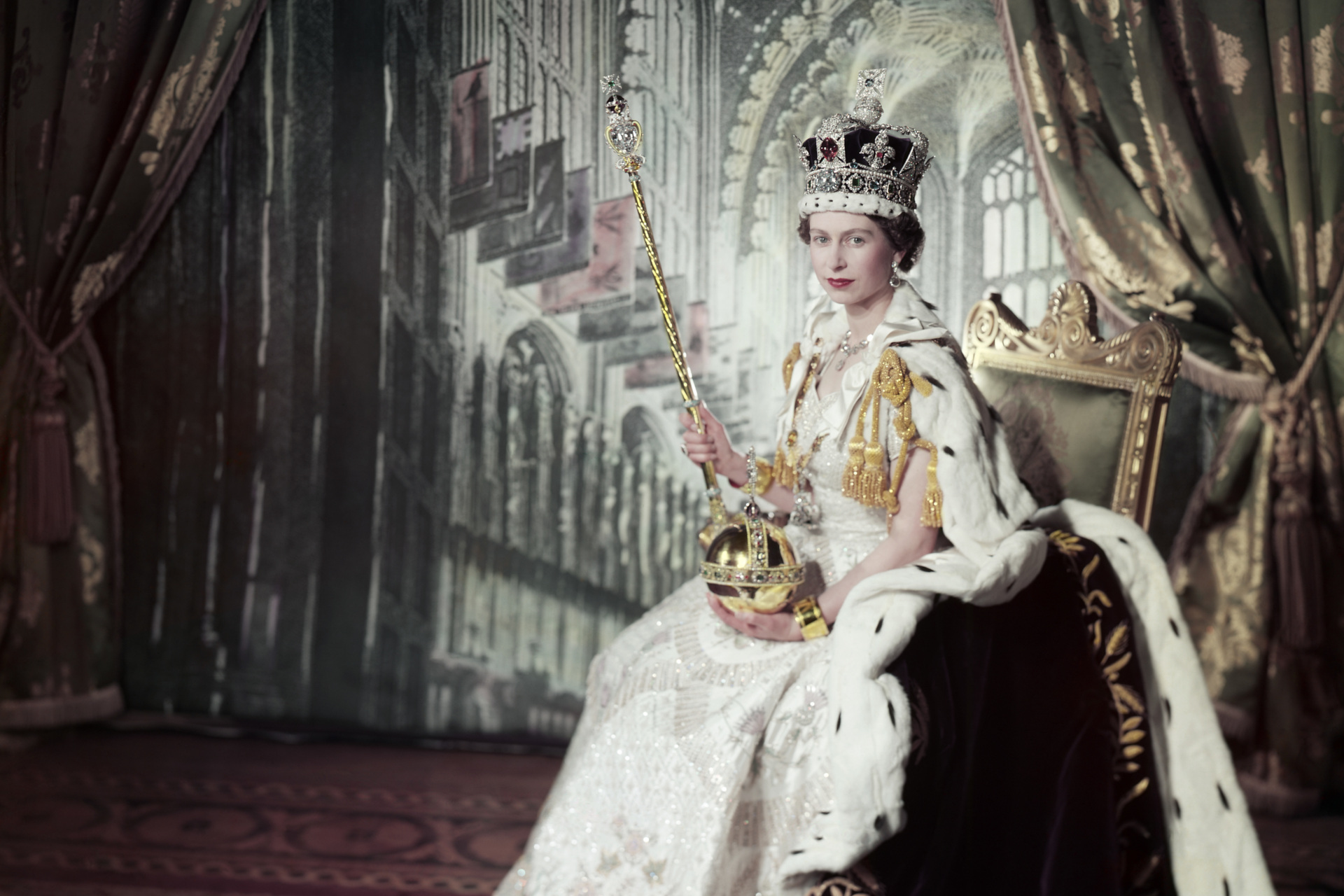 Cecil Beaton, Queen Elizabeth II on her Coronation Day, 1953