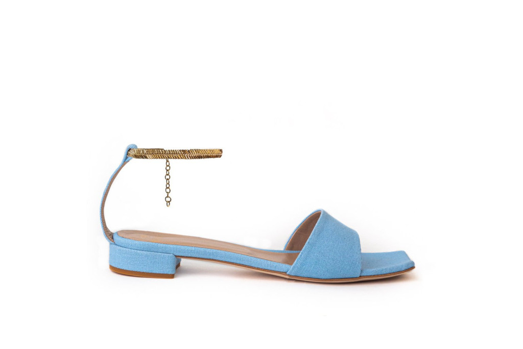 Maxine Sabi blue sandals