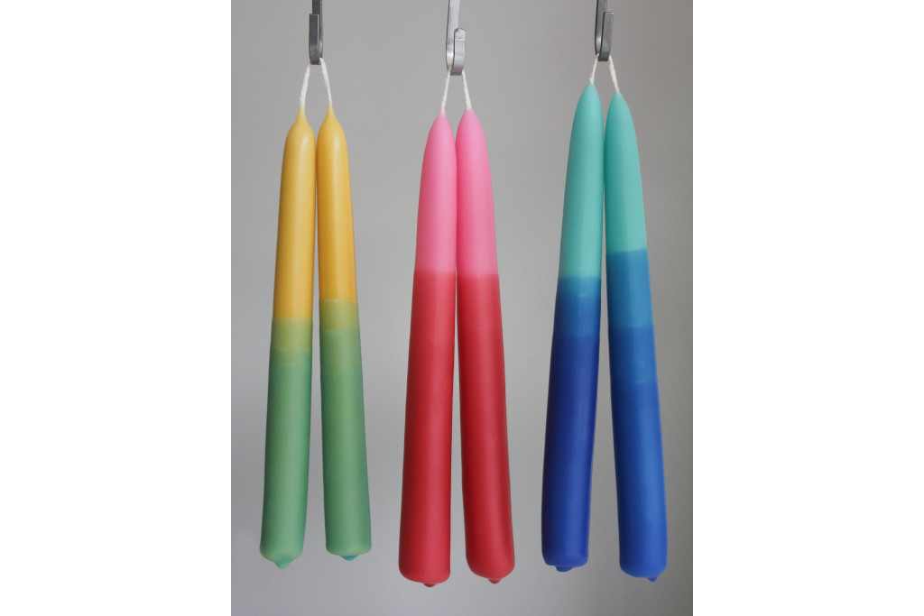 Matthew Williamson PAIR OF DIP-DYED CANDLES