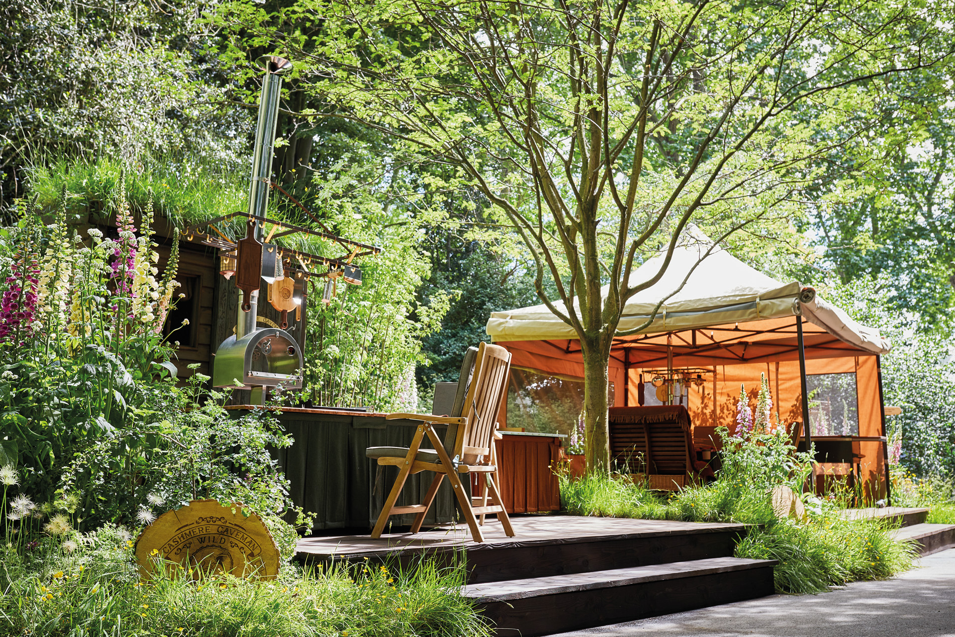 One of Cashmere Caveman’s Wildkitchens, which Randle uses in many of his al fresco dining designs