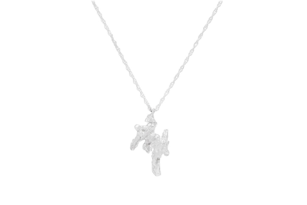 Loveness Lee Alphabet Recycled Silver Necklace