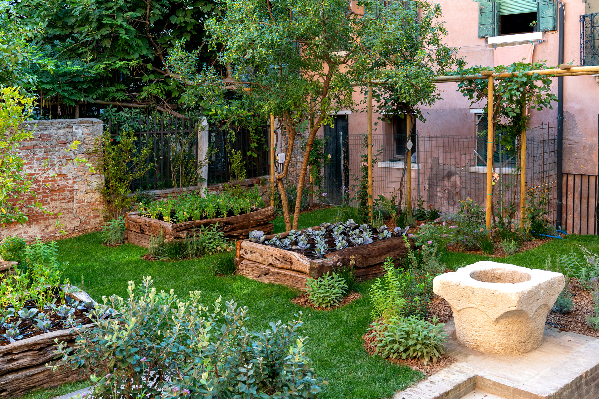 The kitchen garden at Ca di Dio