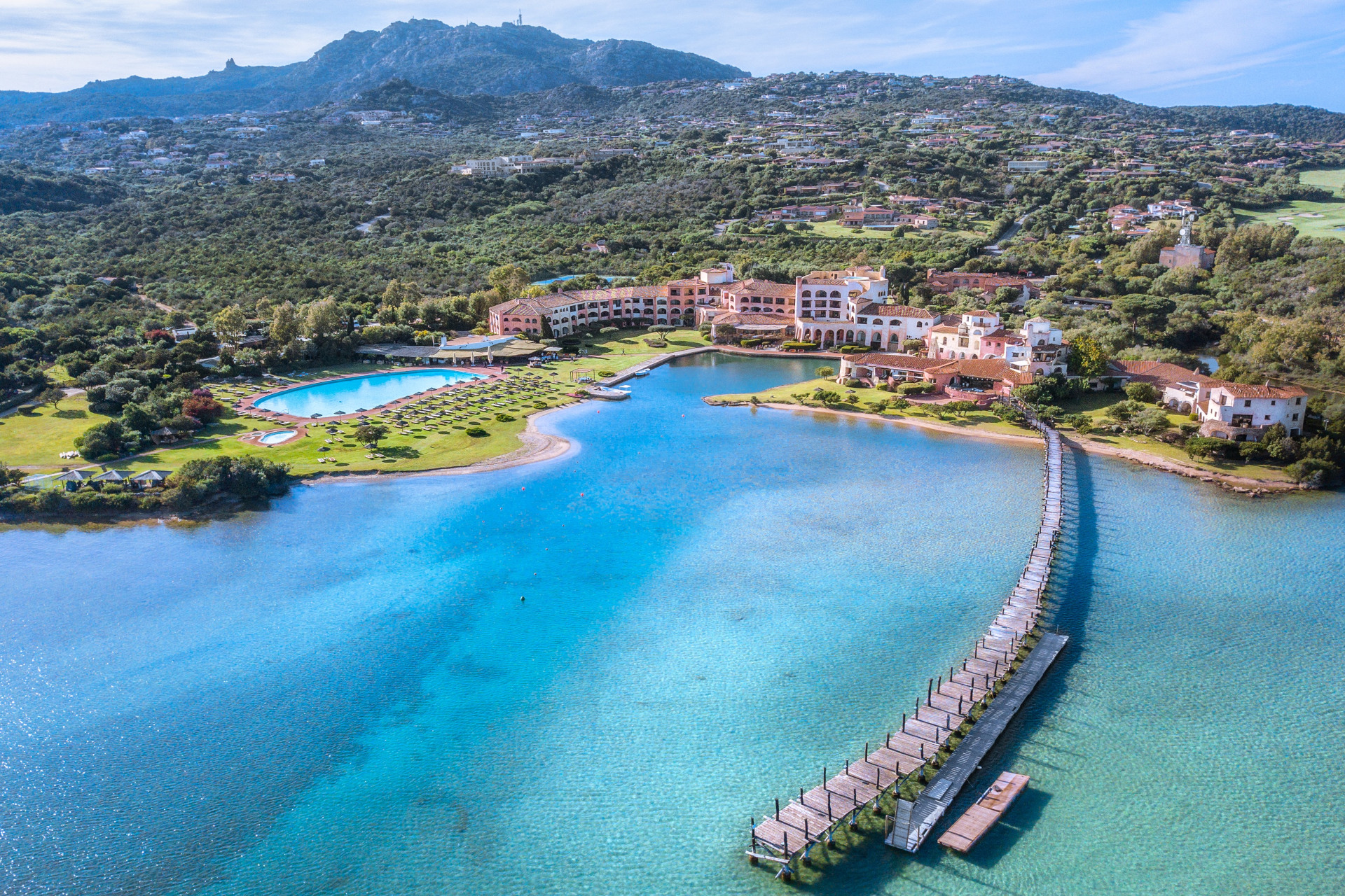 Hotel Cala di Volpe aerial view