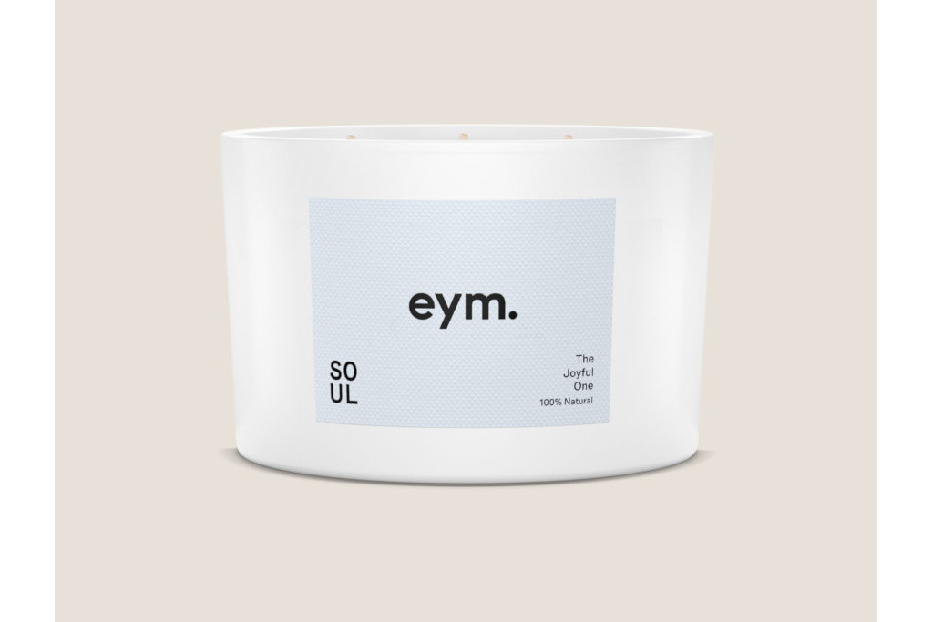 Eco-Friendly Candles - Eym Soul – The Joyful One Three Wick Candle 440g