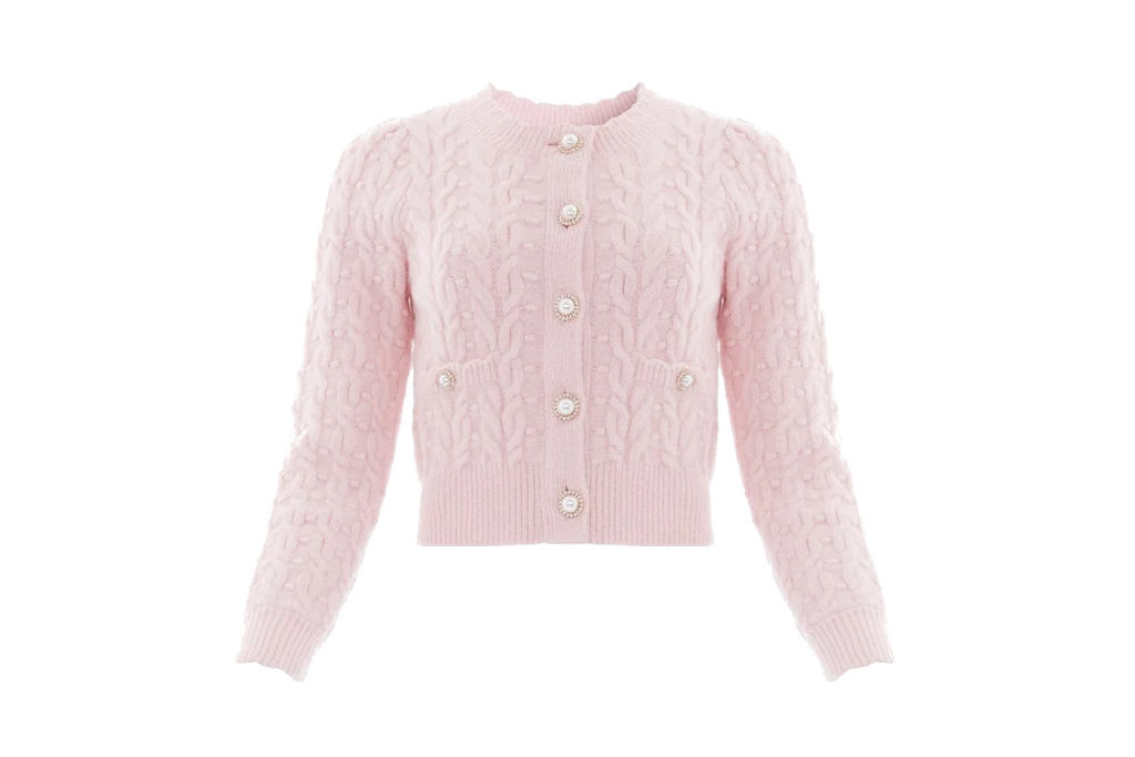 Pink cropped jumper