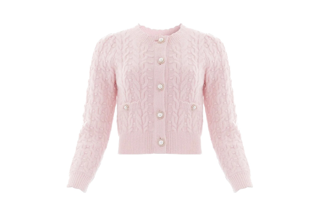 Pink cropped jumper