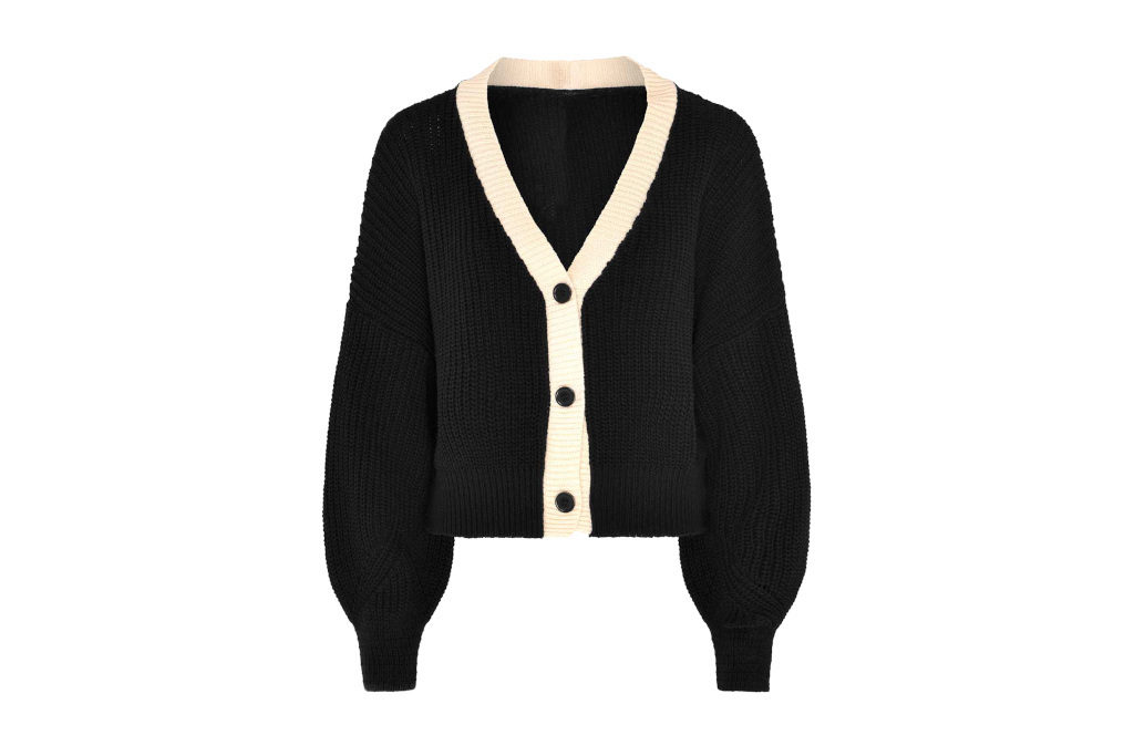 Black and white cardigan