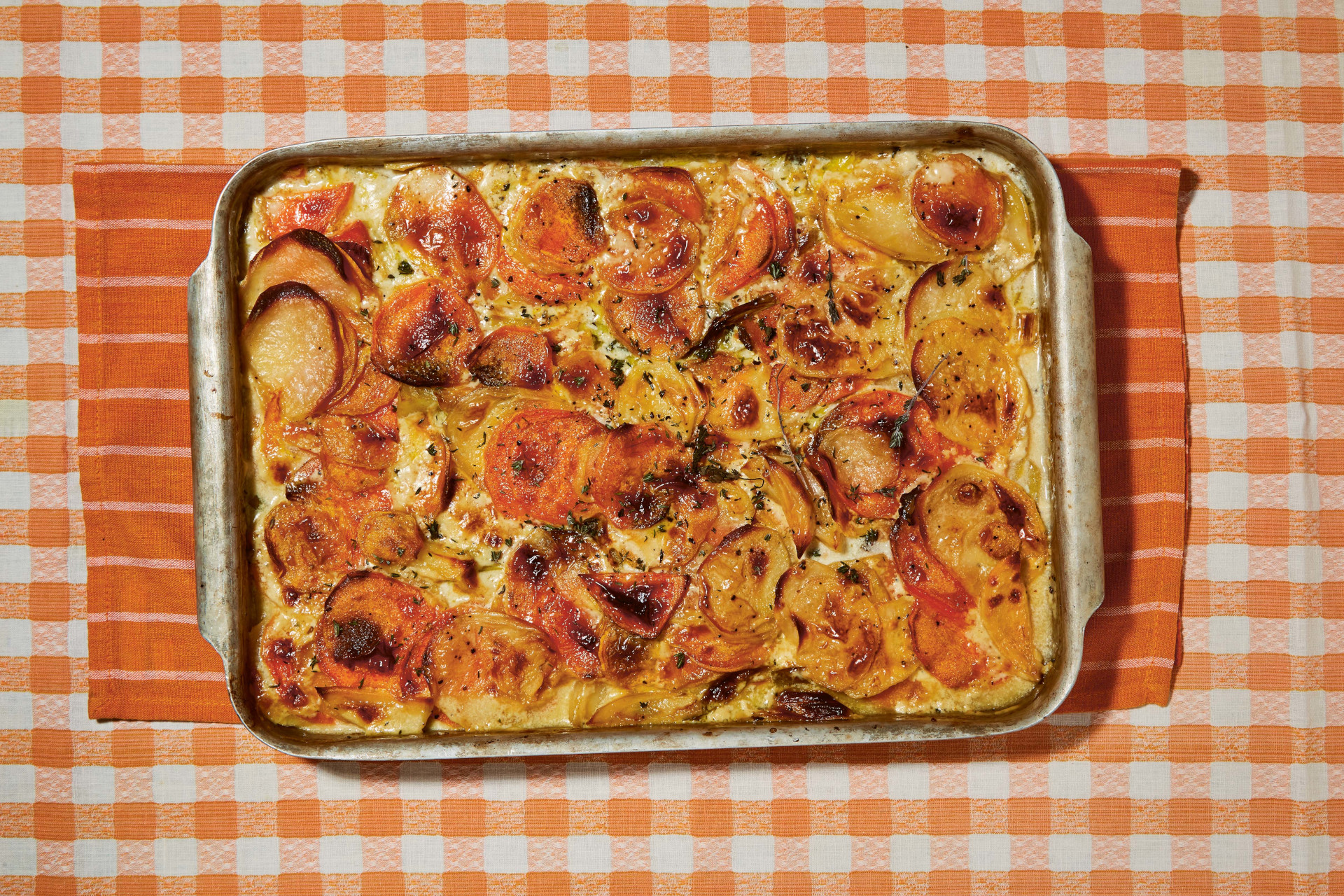 Bettina Creamy Sweet Potato and Leek Bake