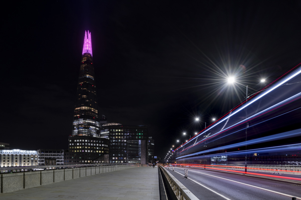 the shard, pink spire