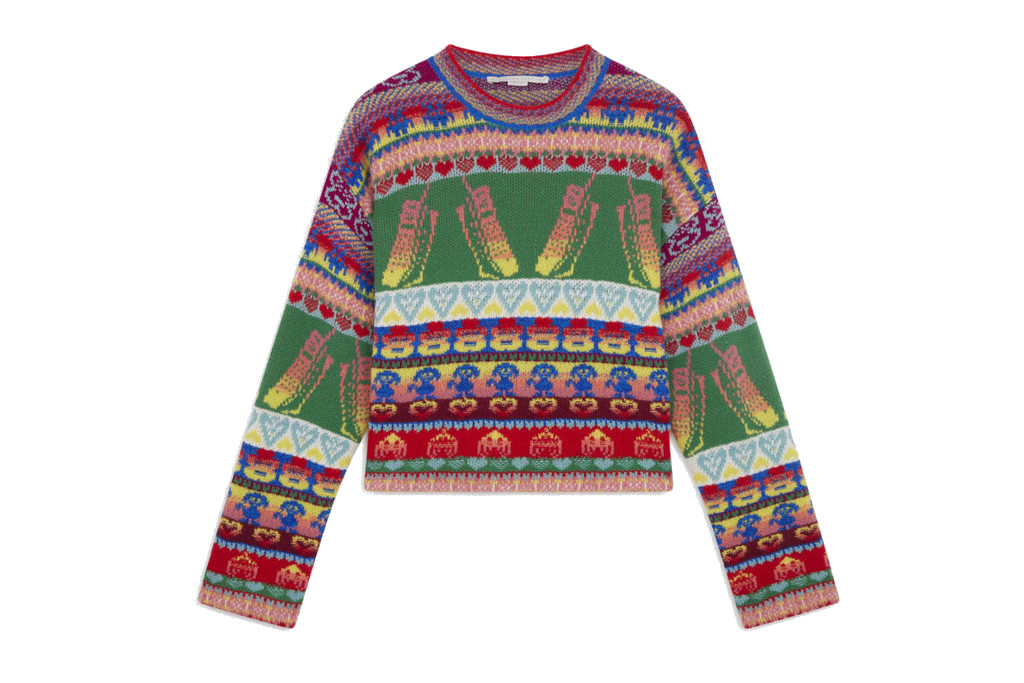 'green' jumpers - Stella McCartney Keep in Touch Cropped Jumper