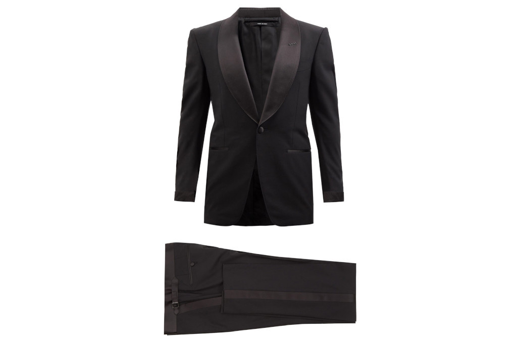 Tom Ford Shawl-lapel wool-blend crepe tuxedo