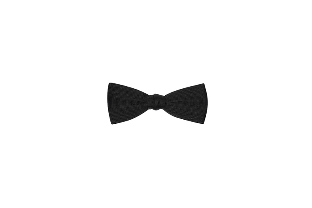 Yves Saint Laurent YVES BOW TIE IN BLACK GROSGRAIN