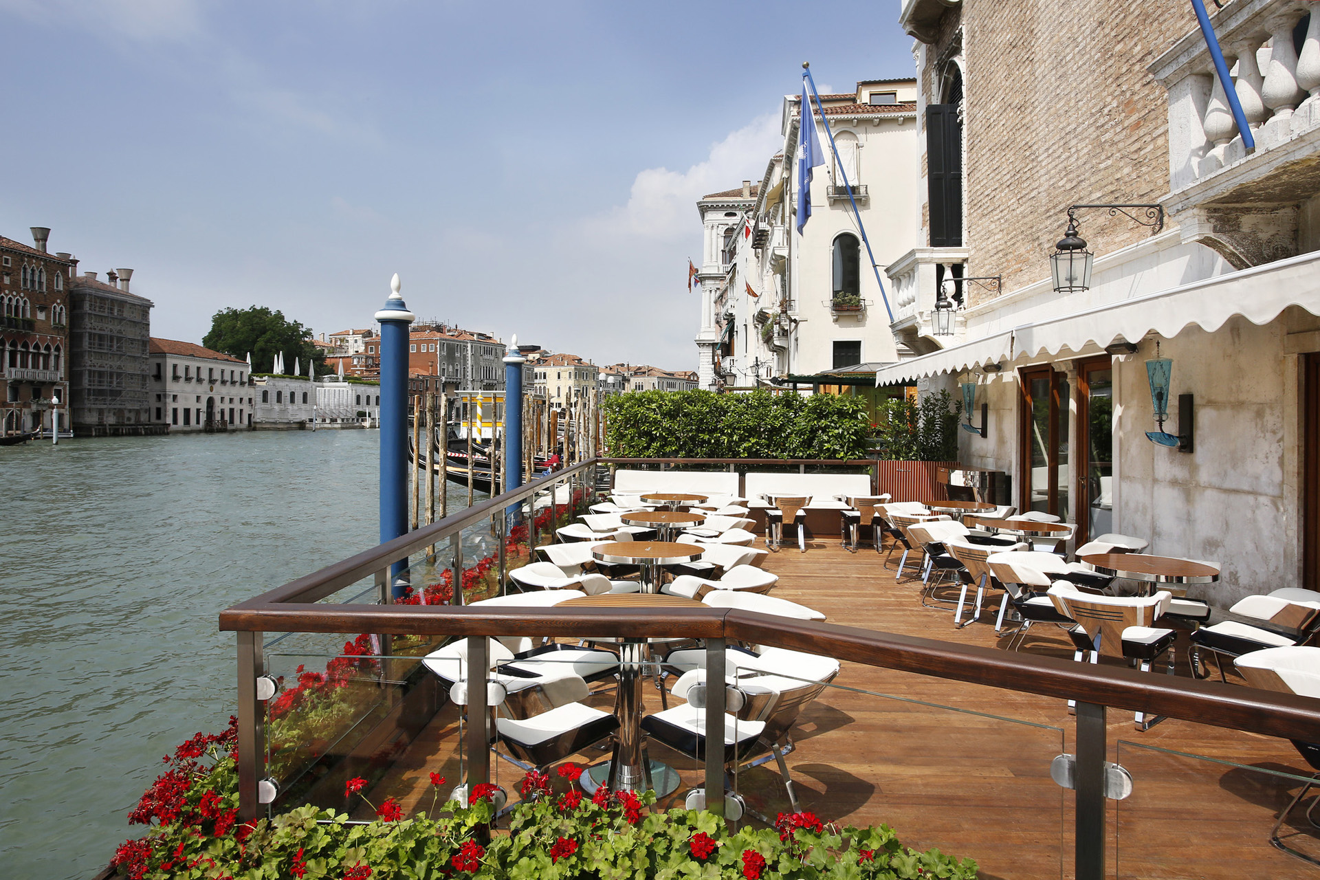 The Gritti Palace terrace in Venice