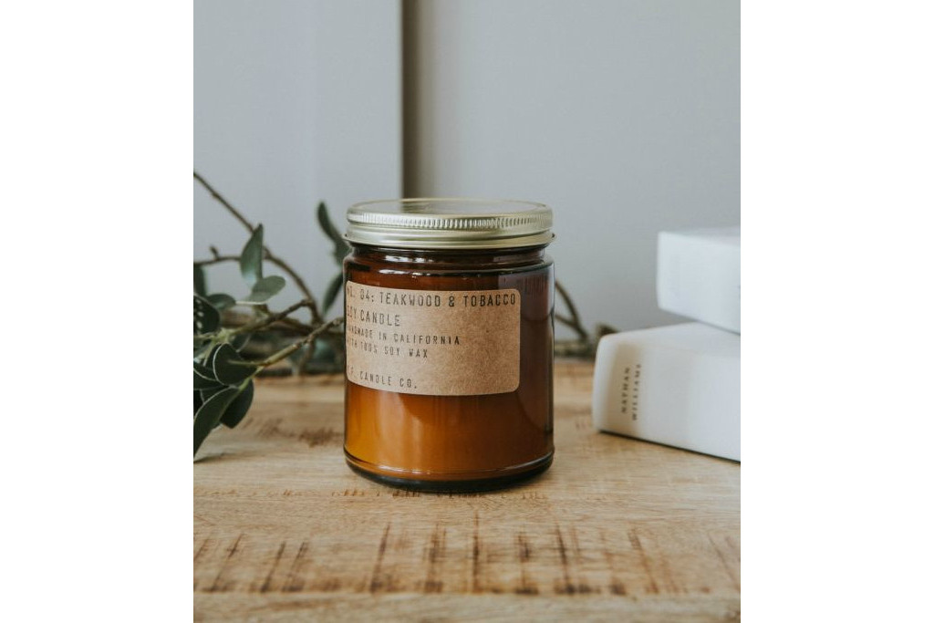 P.F Candle Co. No. 04 Teakwood & Tobacco Soy Candle