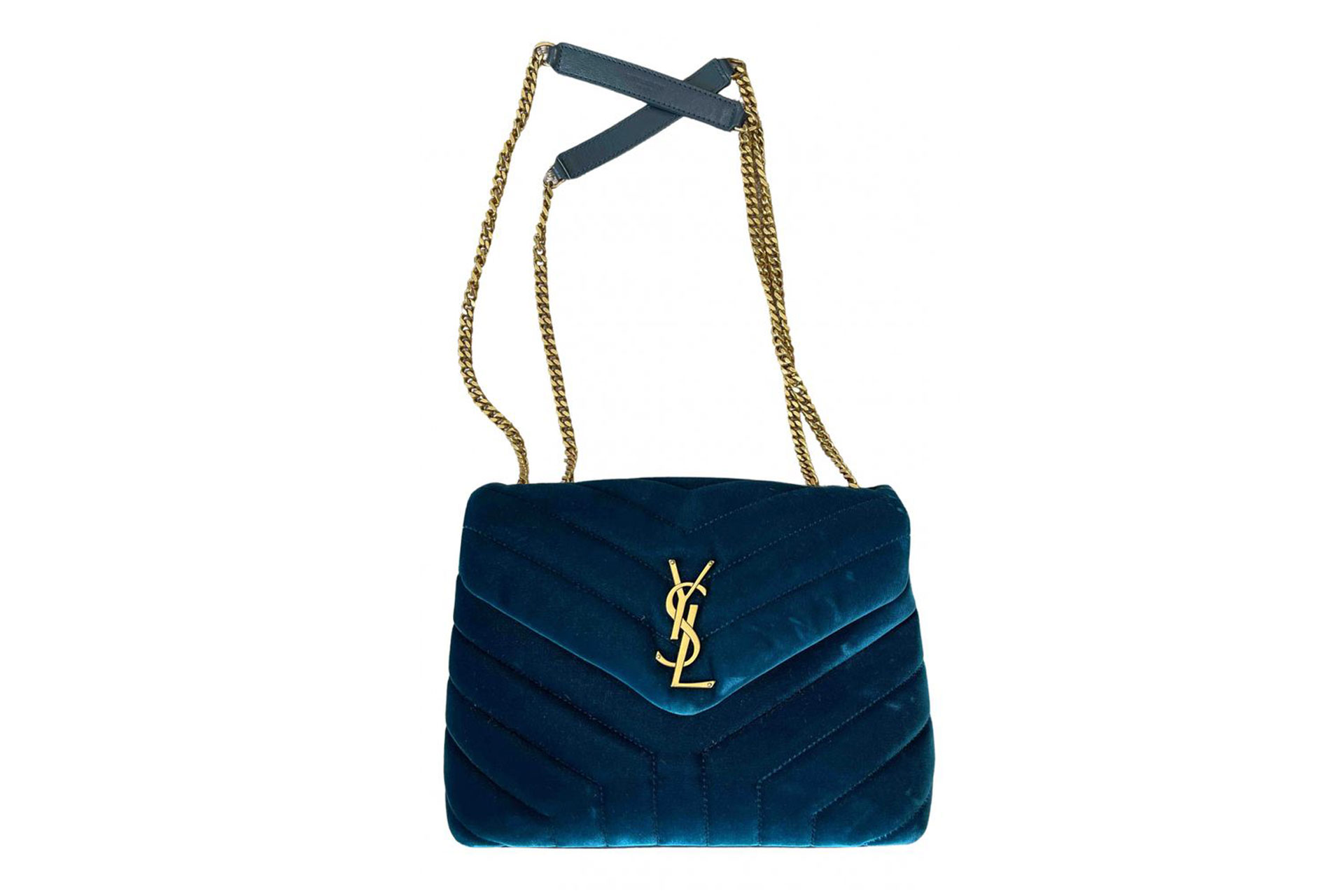 Saint Laurent LouLou Velvet Handbag