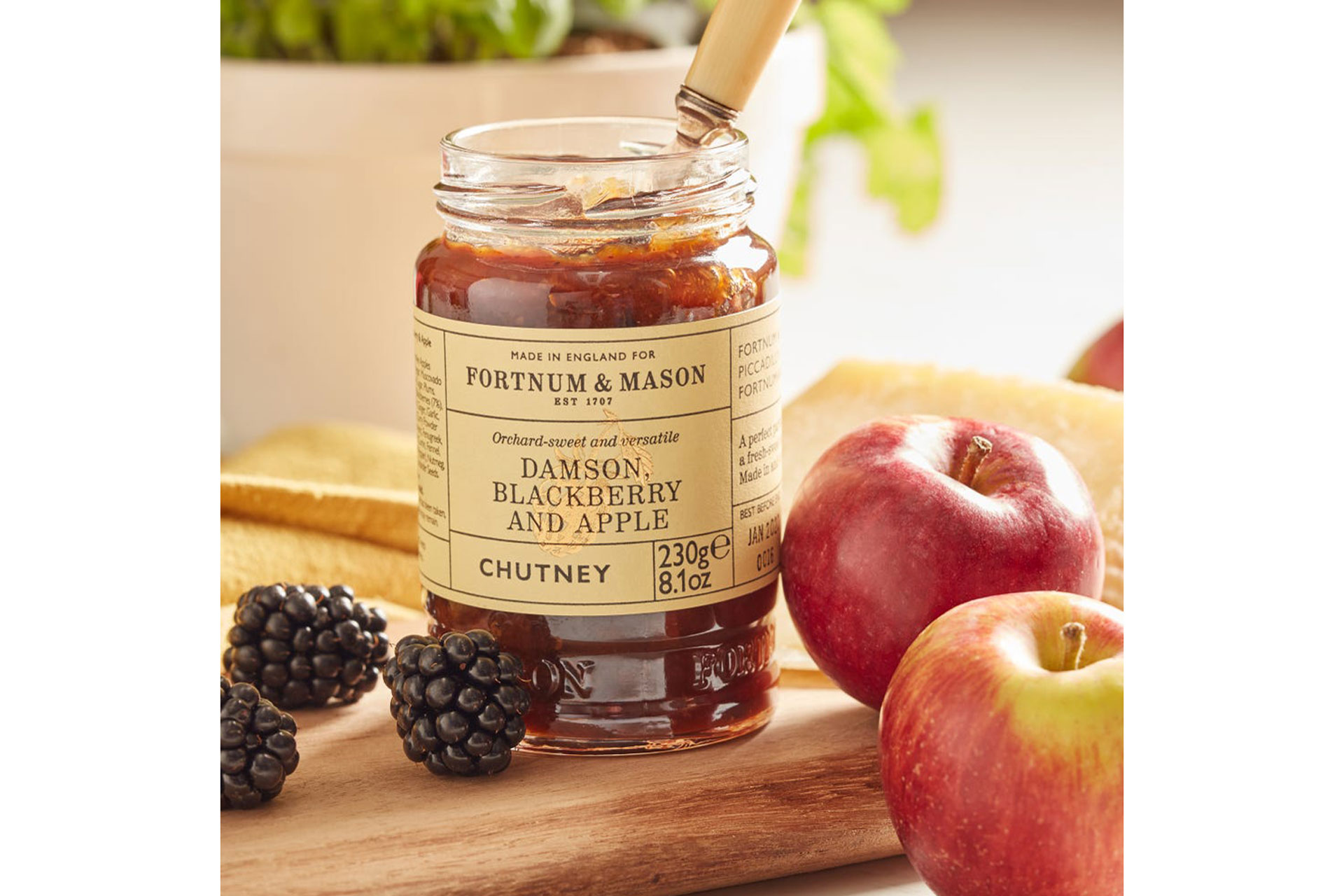 Fortnums Damson, Blackberry & Apple Chutney, 230g