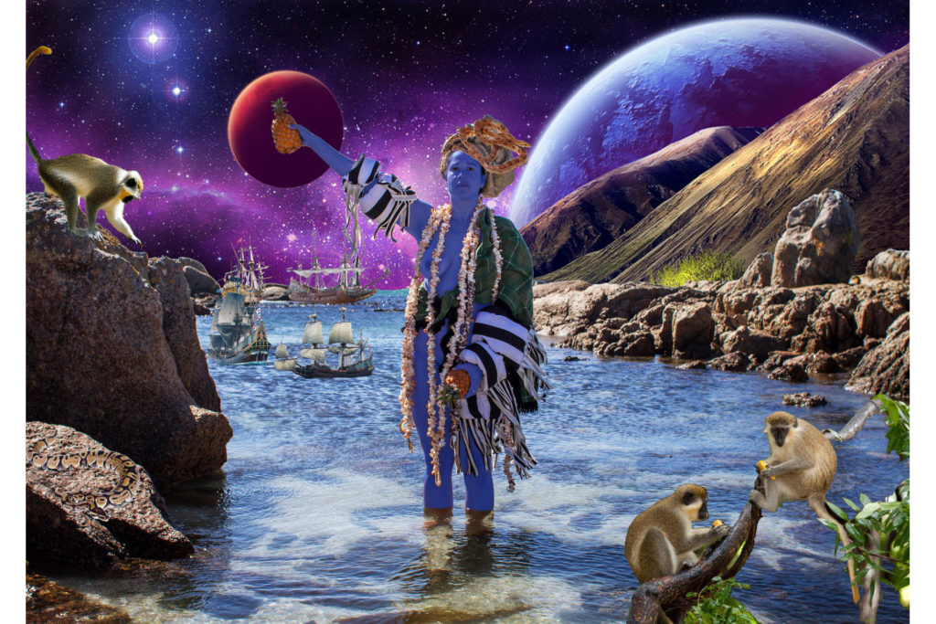 Alberta Whittle, Celestial Meditations V, 2018.