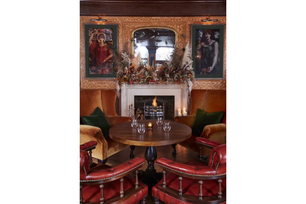 Cadogan Arms fireplace