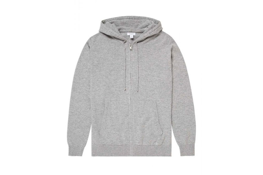 Sunspel Cashmere Zip Hoody