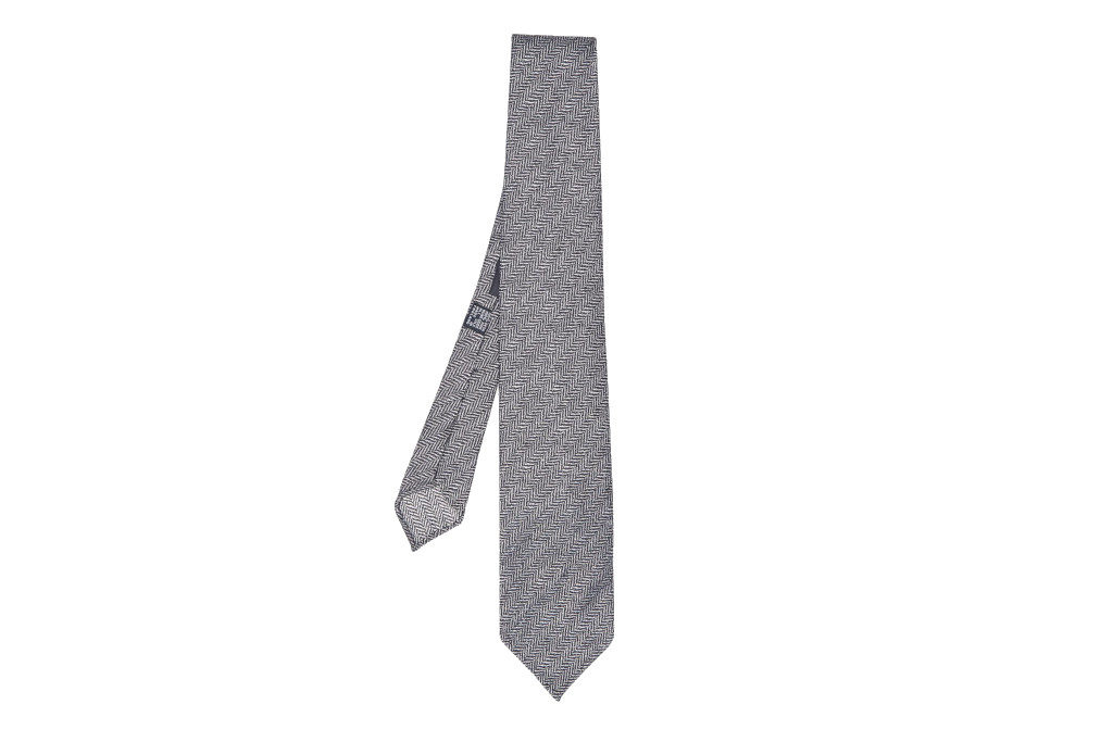 Thom Sweeney Silk Herringbone Tie £135