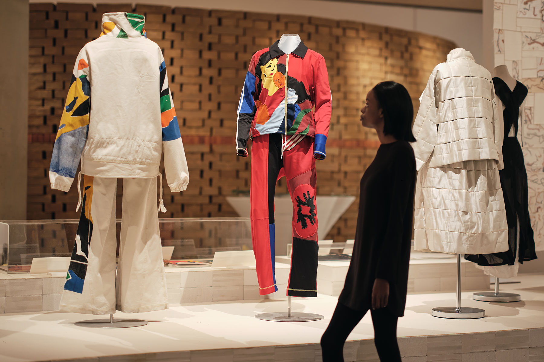 Installation view of Stella McCartney's A-Z Collection at the Waste Age exhibition