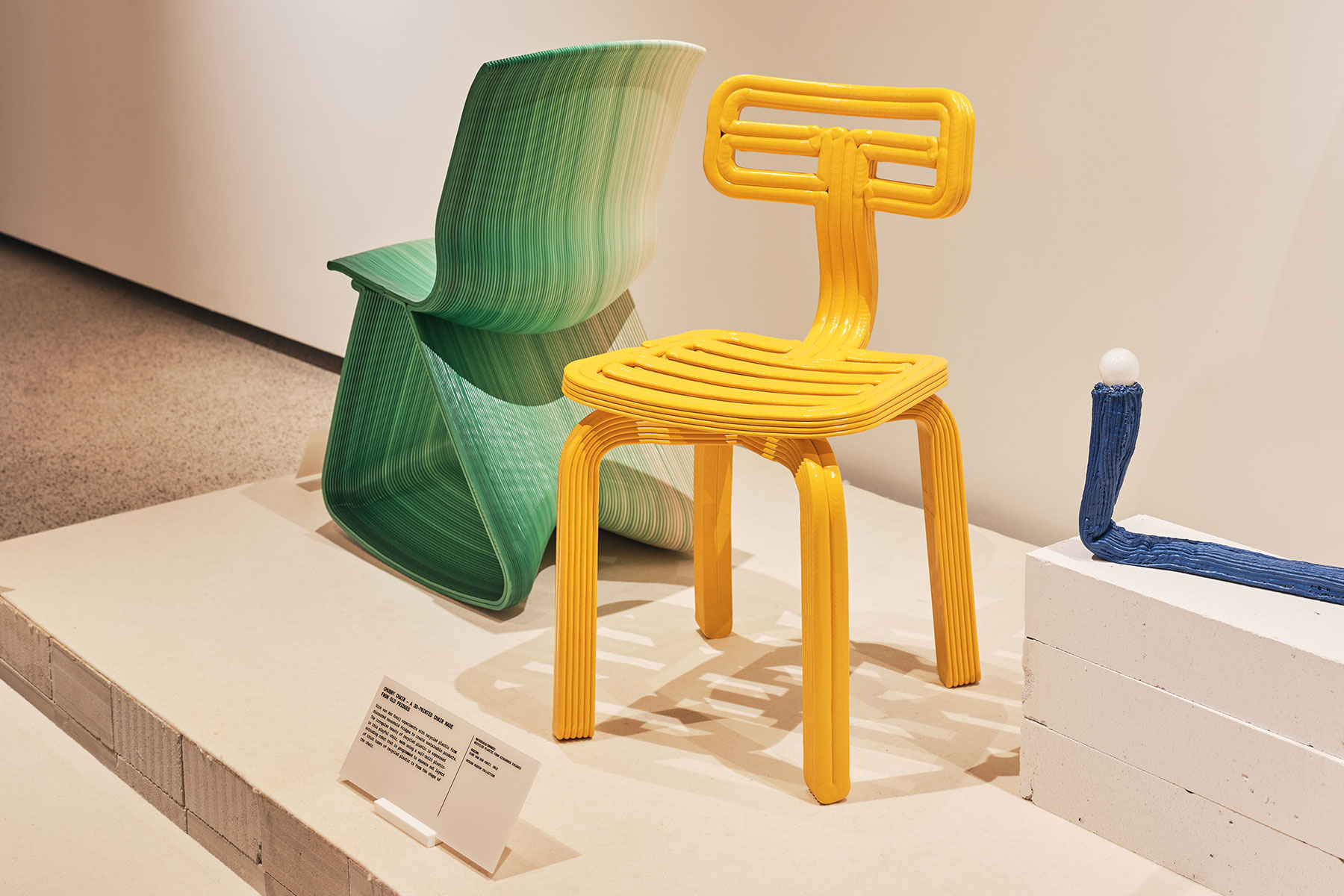 Chair made from recylced waste