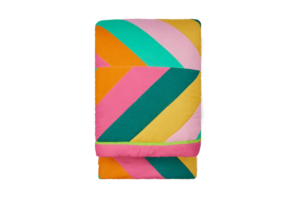 Olivia Rubin Rainbow Placement Woven Cotton Quilt