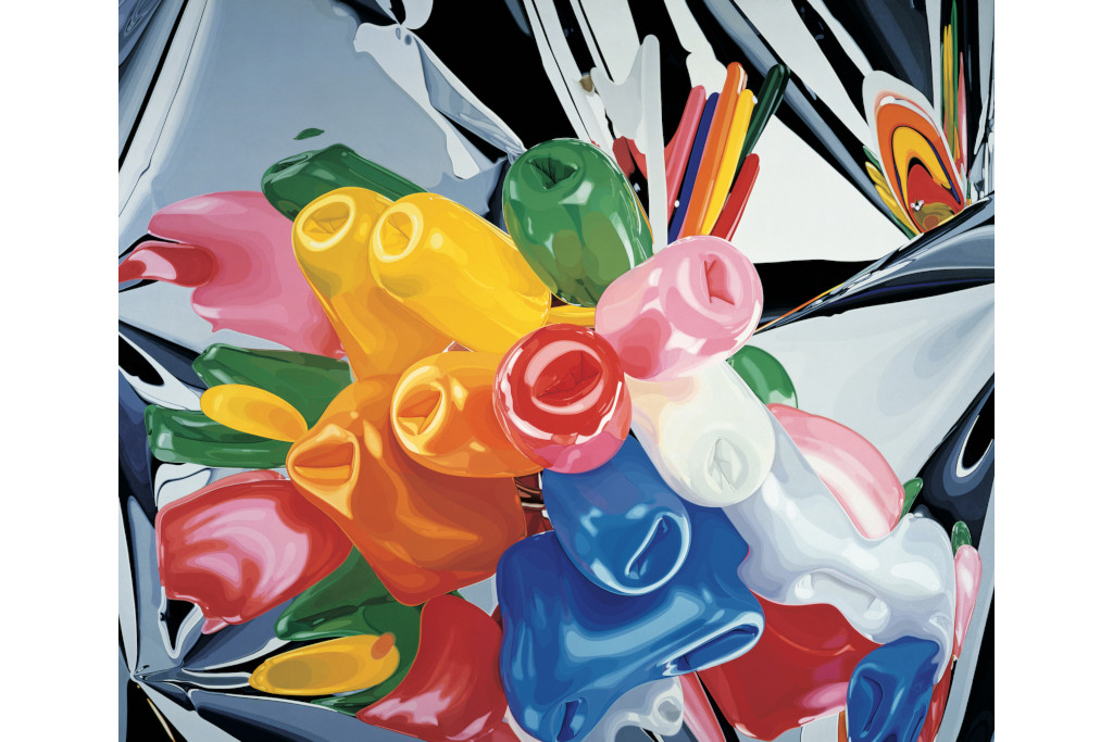 Jeff Koons painting, Palazzo Strozzi
