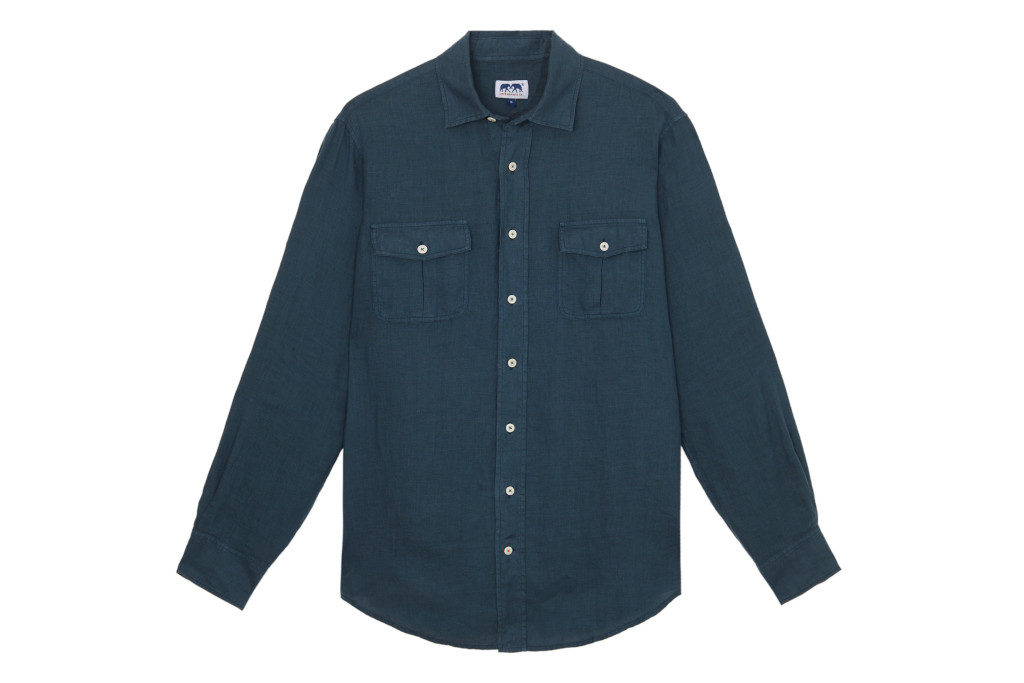 Love Brand & Co. Midnight Blue Andros Hemp Shirt